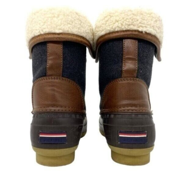 Tommy Hilfiger Twrilina Faux Shearling Lined Womens Duck Boots - Picture 5 of 9